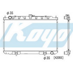 Радиатор охлаждения (механика) 2 3 Nissan Maxima QX CA33