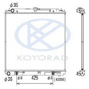 Радиатор охлаждения (автомат) 2.5 (турбодизель) Nissan Navara