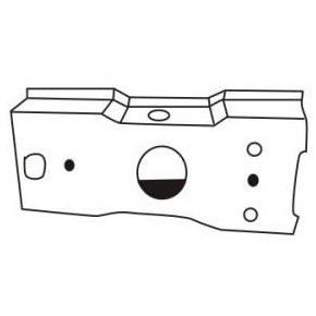 Кронштейн усилителя переднего бампера л п BMW E36