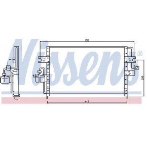 Конденсатор (радиатор) кондиционера (r134a) Nissan Primera P10 КРОМЕ W10
