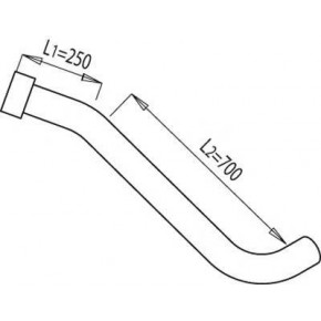 Труба глушителя выхлопная Scania R/T143