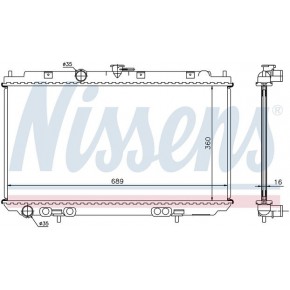 Радиатор охлаждения 2 (механика) Nissan Primera P12