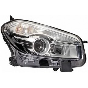 Правая фара линзованная под корректор Nissan Qashqai