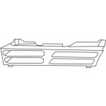 Решетка радиатора грунтованная Nissan Sunny N13