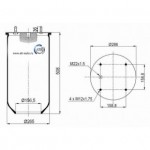 Пневморессора SAF/ROR без стакана