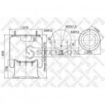 Пневморессора со сталь стаканом Jost/MB/Schmitz