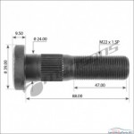 Болт колесный M22*1.5*95 ROR TM