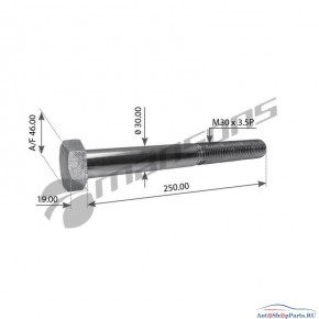 Болт полурессоры М30*250 BPW