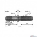 Шпилька M22*2/М22*1.5*112 BPW/Kass