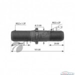 Шпилька M22*2/M22*1.5*097 BPW