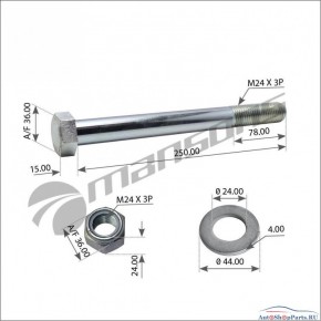 Болт амортизатора M24*3*250 ROR