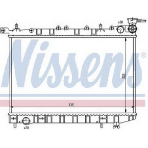 Радиатор охлаждения (механика) 1.4 1.6 Nissan Sunny N14