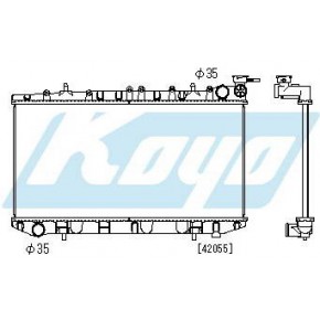 Радиатор охлаждения (механика) 2 (бензин) 1.7 (дизель) Nissan Sunny N14