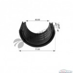 Полувтулка стабилизатора 059*78*60 заднего MAN F90
