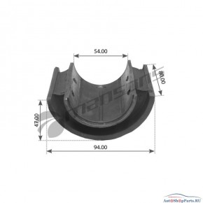 Полувтулка стабилизатора 054*93.5*70/80 заднего Iveco
