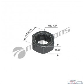 Гайка колесная M22*2 BPW/SAF/Kass