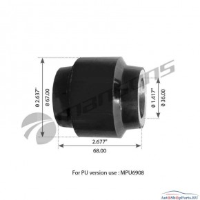 Сайлентблок рессоры 36*66*68 BPW VB