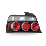 Тюнинг - комплект задних внешних фонарей (седан) красн - хром внутри черные BMW E36