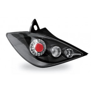 Тюнинг - комплект задних внешних фонарей (5 дв) с led (светодиоды) прозрачные внутри черн Nissan Tiida