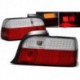 Задний фонарь внешний л+п (комплект) (купе) (кабриолет) с led (светодиоды) стоп сигнал , ук.повор хрустал красно - белый BMW E36
