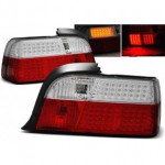 Задний фонарь внешний л+п (комплект) (купе) (кабриолет) с led (светодиоды) стоп сигнал , ук.повор хрустал красно - белый BMW E36