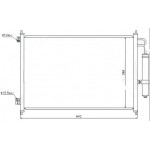 Конденсатор (радиатор) кондиционера Nissan X-TRAIL - 2 поколение