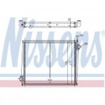 Радиатор системы охлаждения Scania R 860*679*50 с рамкой