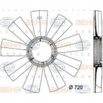 Крыльчатка вентилятора d720 9 лопастей RVI Kerax/Premium