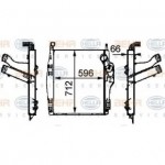 Интеркулер 596*712*64 MB Actros/Atego/Axor