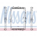 Радиатор системы охлаждения 1065*740*40 с рамкой DAF 95XF