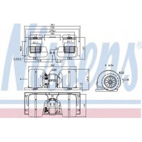 Вентилятор отопителя DAF F85-95XF