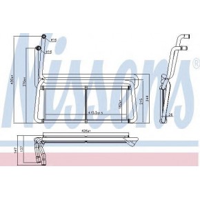 Радиатор отопителя Scania P/G/R/T
