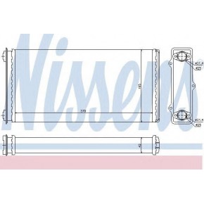 Радиатор отопителя DAF XF 370*198*42