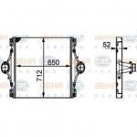 Интеркулер Iveco Eurostar/Eurotech 660*704*50