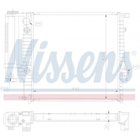 Радиатор охлаждения BMW E36