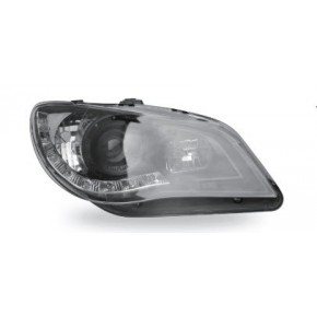 Тюнинг - комплект линзованных фар с led (светодиоды) внутри черные Subaru Impreza