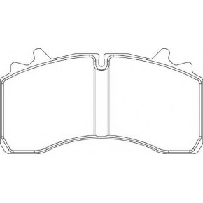 Колодки тормозные дисковые 210*110*31 SAF SKRB 9022WI