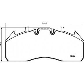 Колодки дискового тормоза Volvo FM/FH13/RVI Magnum/Premium