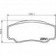 Колодки дискового тормоза задние FIAT Ducato 02-