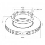 Диск тормозной 430*45*210 MB Actros