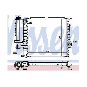 Радиатор охлаждения BMW E36