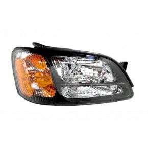 Правая фара (usa) двухламповая с желтым поворотом Subaru Legacy