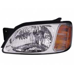 Правая фара (usa) одноламповая с желтый поворотом Subaru Legacy