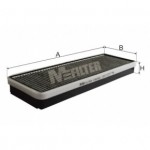 Фильтр салонный угольный MB Actros I, Actros II, Actros III