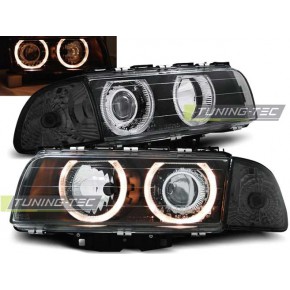 Тюнинг - комплект линзованных фар с ксеноном ангельские глазки с - d1s - с блок упр.ксеноном - philips BMW E38