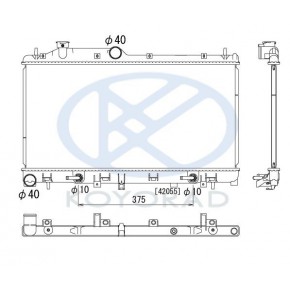 Радиатор охлаждения (автомат) Subaru Legacy