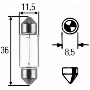 Лампа 24V C5W SV8,5/8