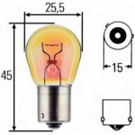 Лампа накаливания желтая 24V PY21W