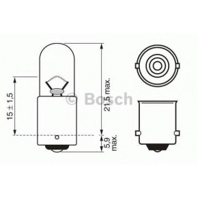 Лампа 24V T4W BA9S