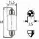 Лампа накаливания C10W Lisse 41X11 24V 10W SV8,5
